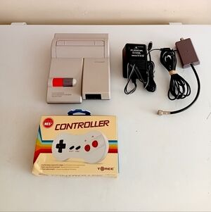 NES Nintendo Top Loader Console with Controller & Cables, Tested & Working!